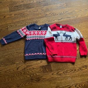 Janie and Jack boy sweater size 4 years 100% cotton winter holiday